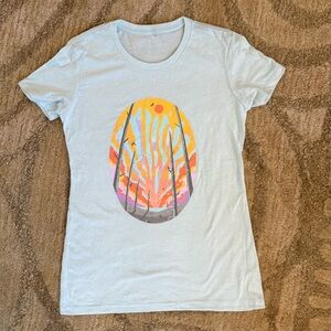 Phish Graphic Print Light Blue T-Shirt